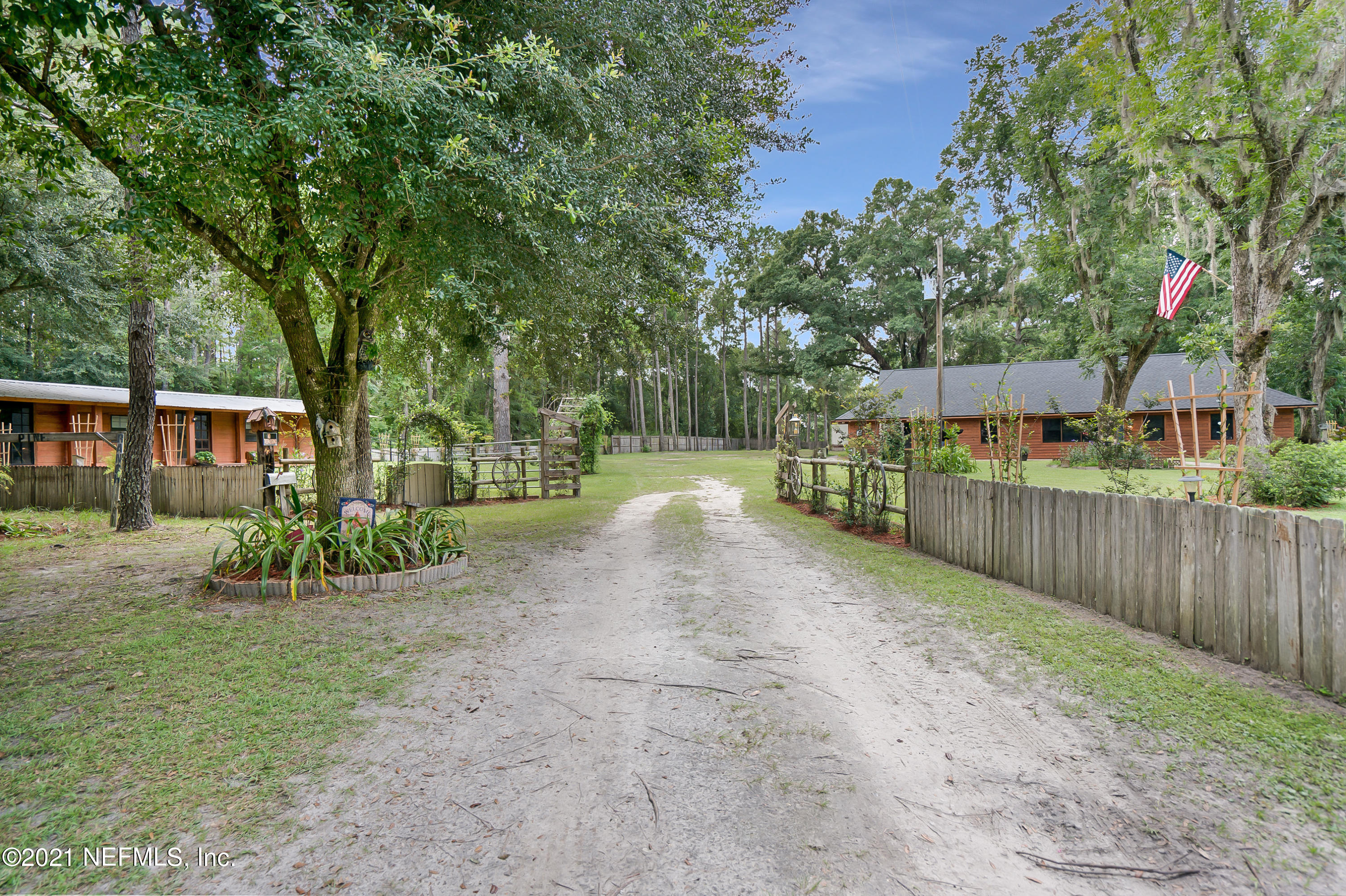 444 George Mosley Road Jacksonville, FL 32234 - Photo 3 of 58 a view of a yard with plants and trees