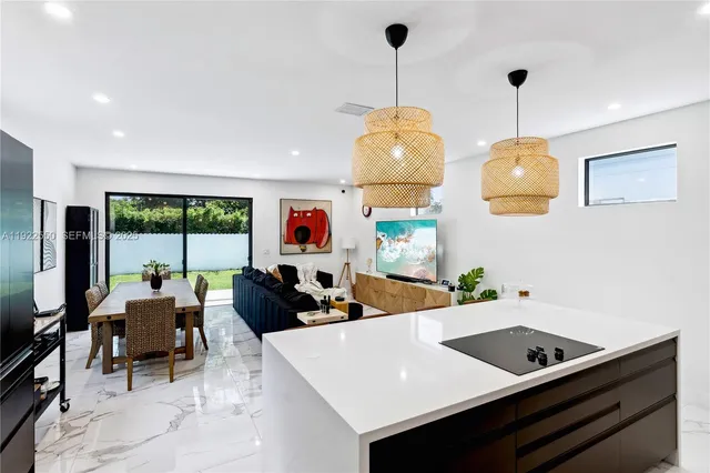 a room with furniture and window