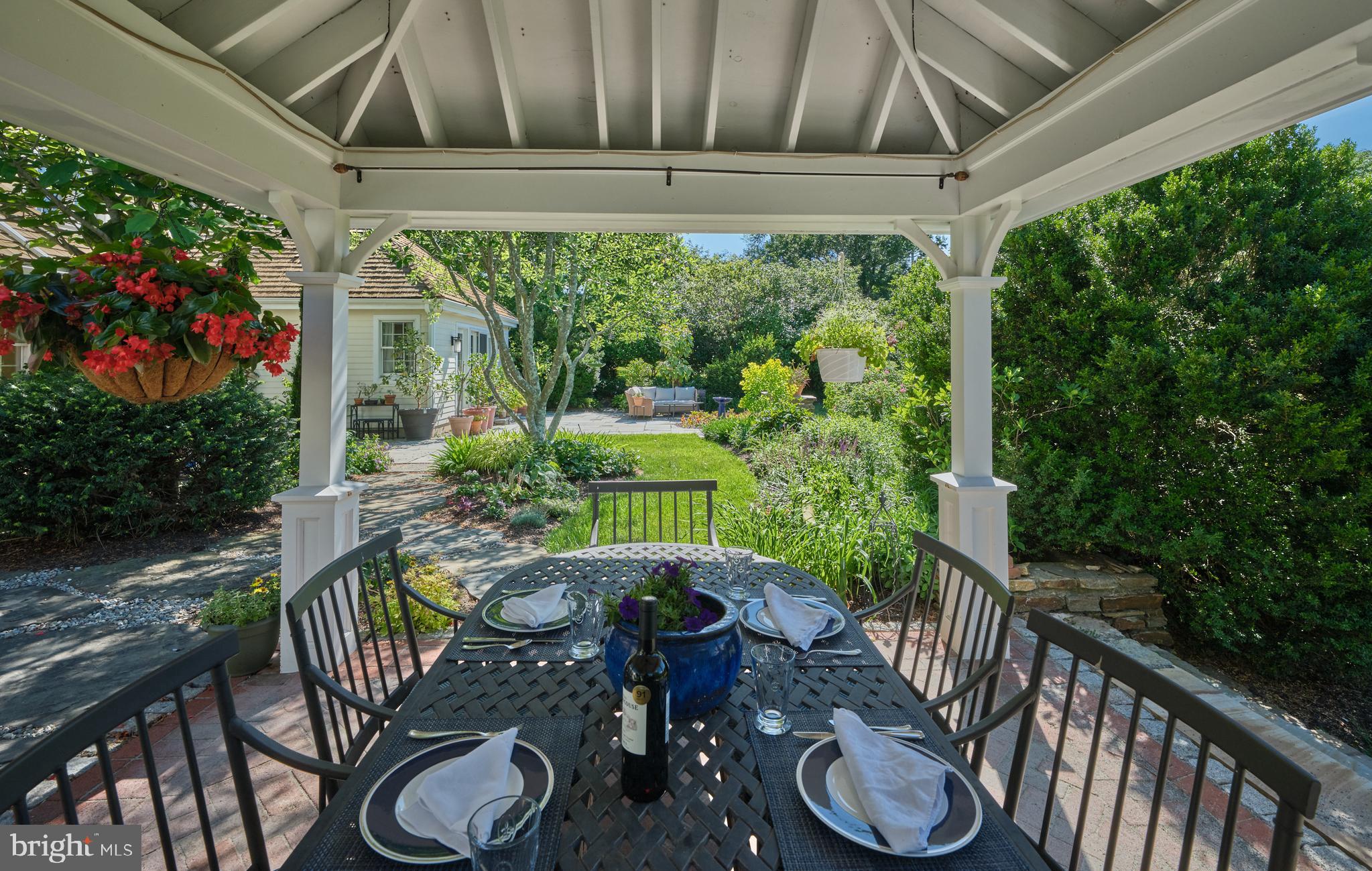 941 Mt Eyre Road Washington Crossing, PA 18977 - Photo 52 of 67 Outdoor Dining looking toward Primary Suite Patio