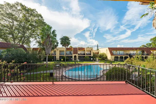 a view of a roof deck