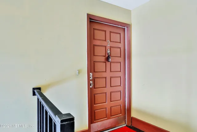 a view of front door of a house