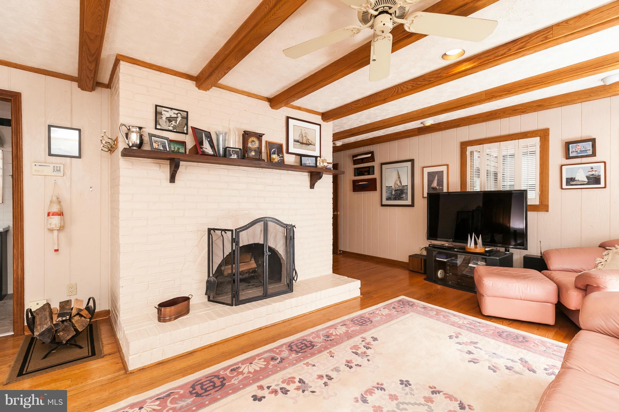 3416 Birch Hollow Road Baltimore, MD 21208 - Photo 12 of 30 Brick Fireplace