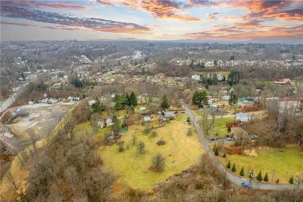 a view of city and mountain