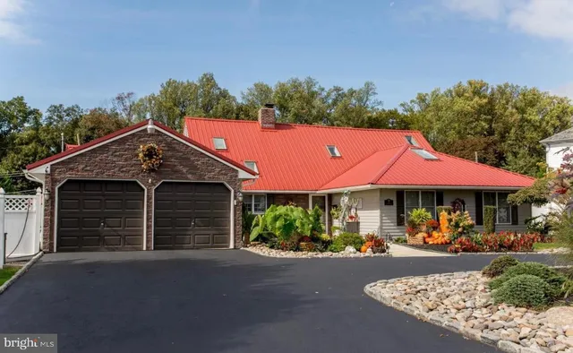 a front view of a house with porch