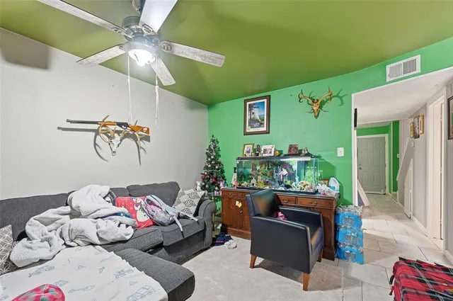 a view of a closet area