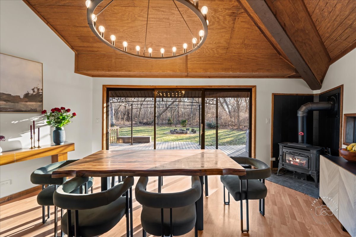 3N286 Klein Road West Chicago, IL 60185 - Photo 11 of 44 a view of a dining room with furniture window and wooden floor