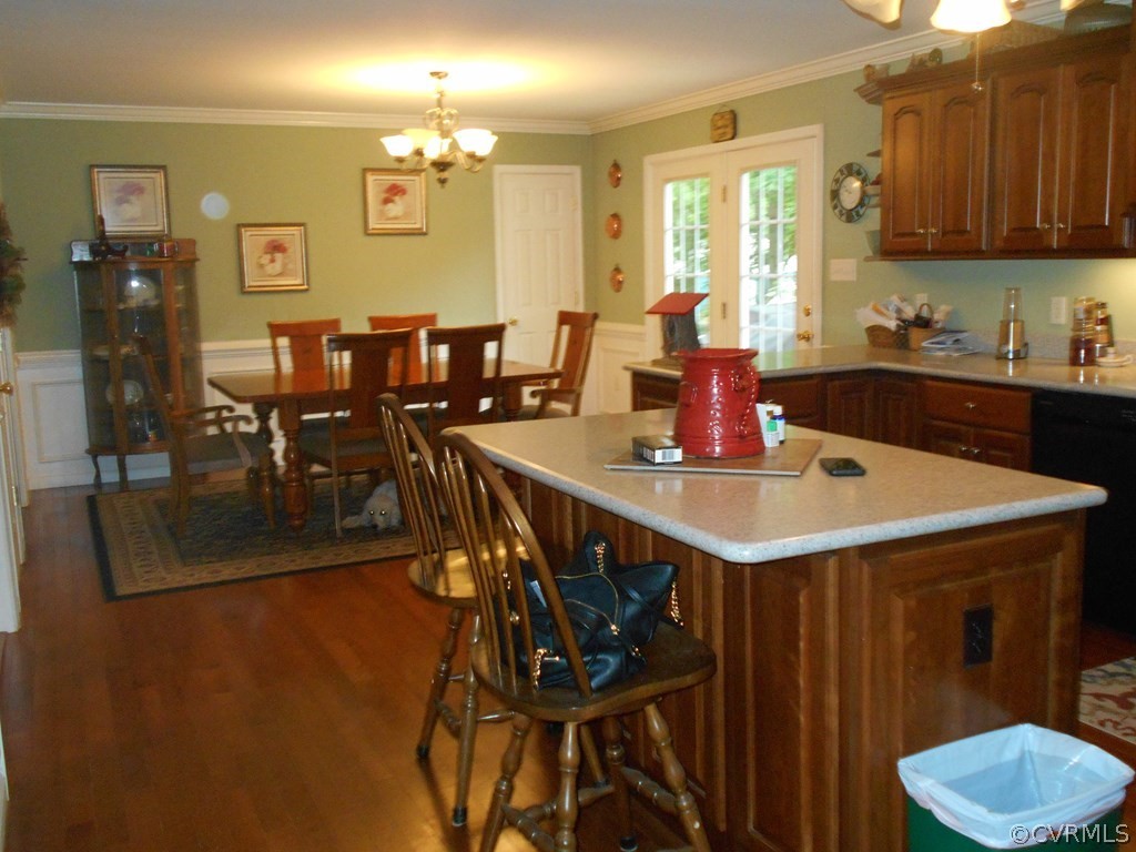 1925 Hill Cross Road Charlotte Court House, VA 23923 - Photo 11 of 50 a view of a dining room with furniture and chandelier