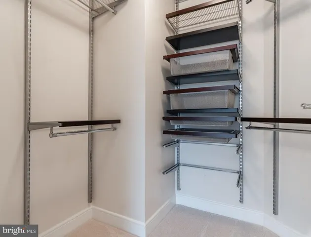 a view of walk in closet