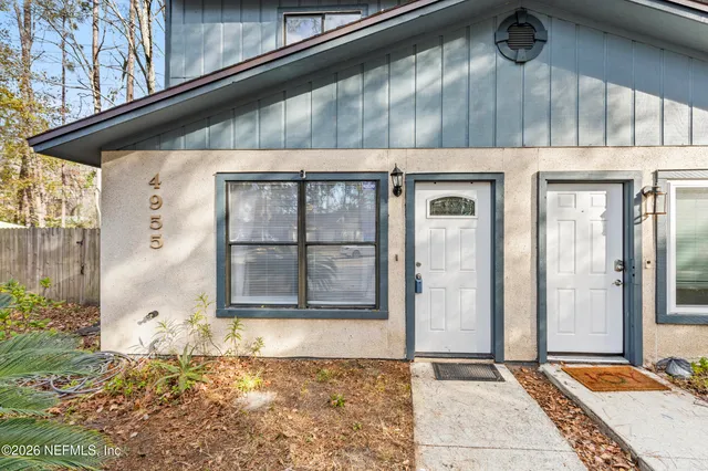 a front view of a house