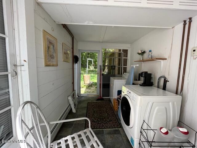 85 Pixley Road Monterey, MA 01230 - Photo 17 of 20 a utility room with sink dryer and washer