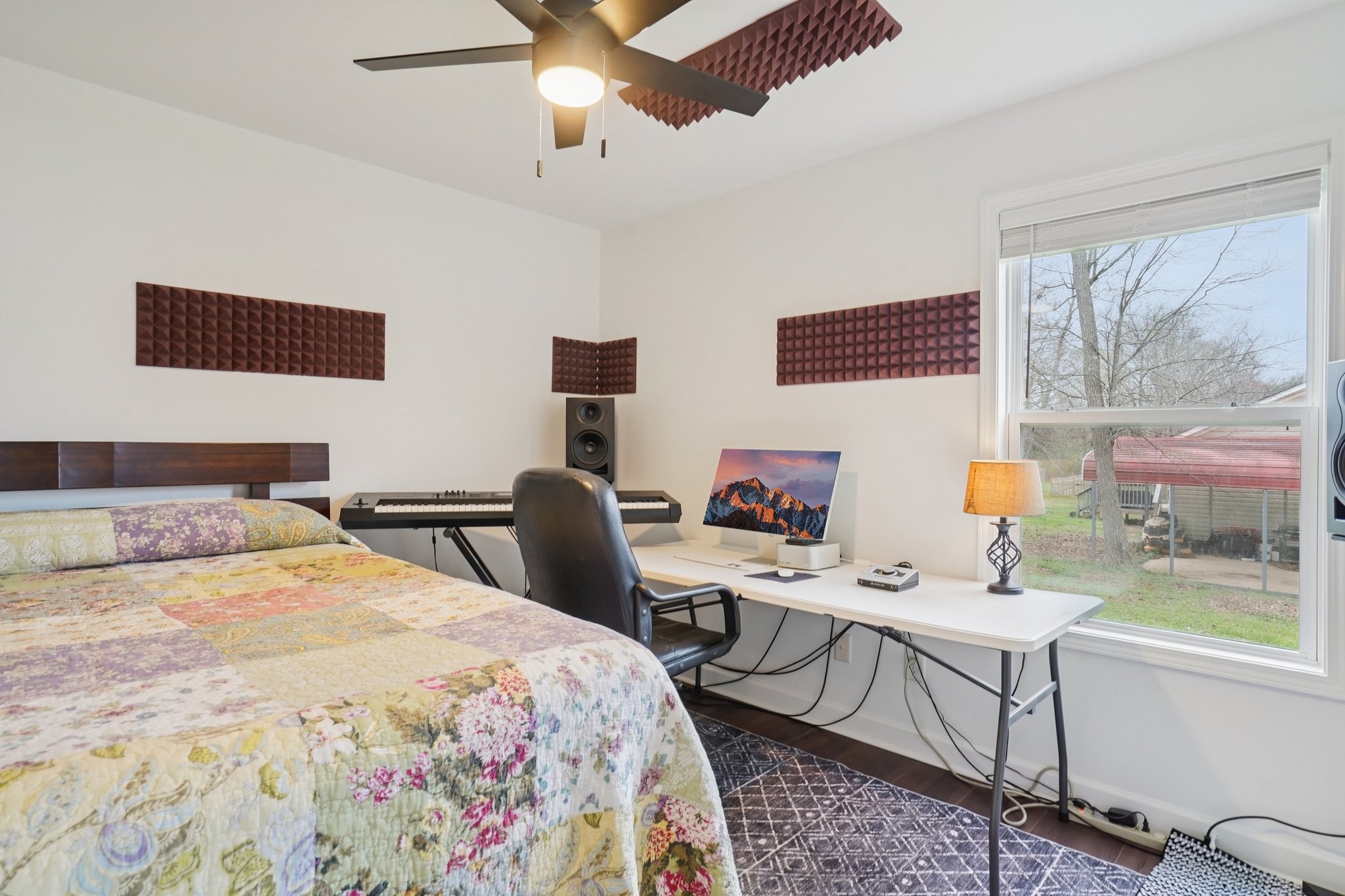206 Hickory Pointe Dickson, TN 37055 - Photo 14 of 28 a bedroom with a bed a desk and chair