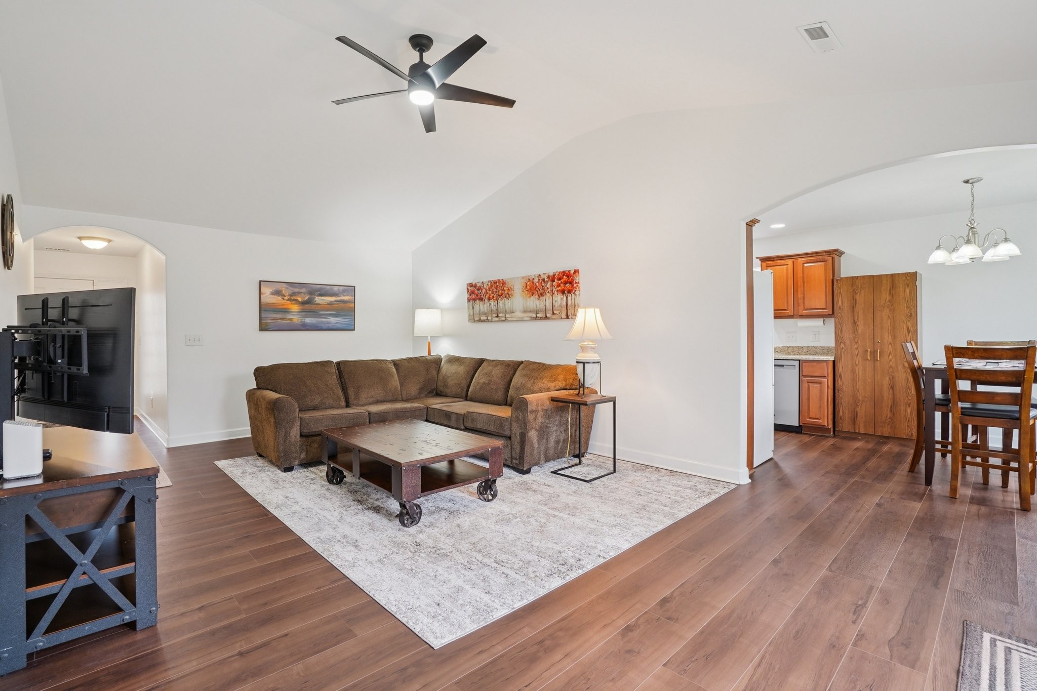 206 Hickory Pointe Dickson, TN 37055 - Photo 5 of 28 a living room with furniture and a wooden floor