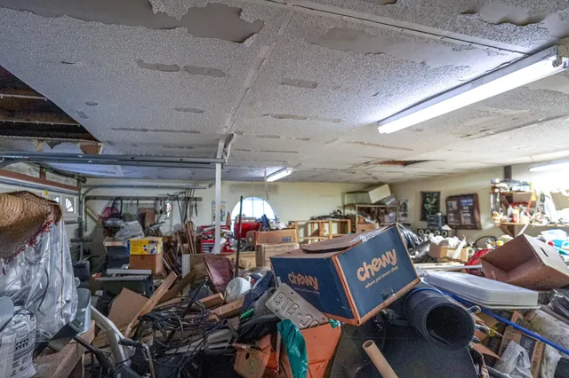 a room with storage and utility