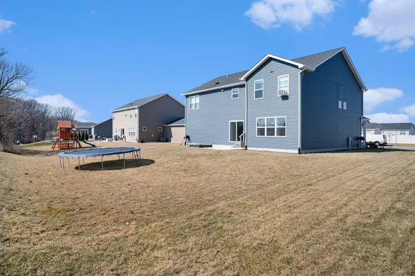 a large house with a outdoor space