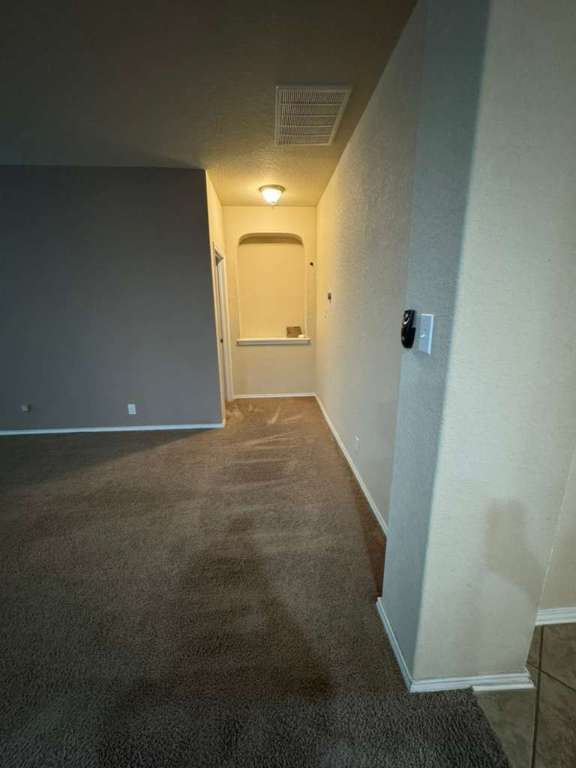 9626 Common Law Converse, TX 78109 - Photo 20 of 31 Hall featuring dark carpet and a textured wall