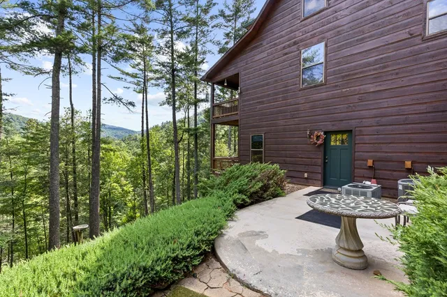 a view of a patio on the roof deck