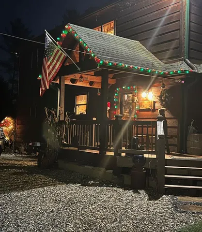 a view of outdoor space and green space