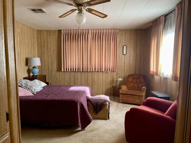 a view of a door and a window