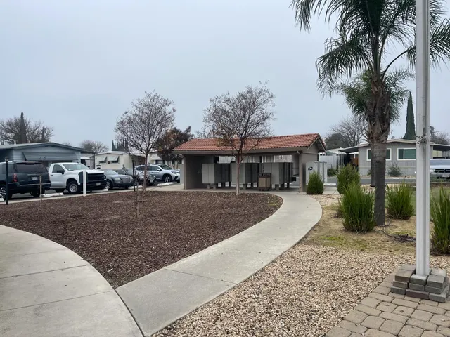 a view of a city street from a roof