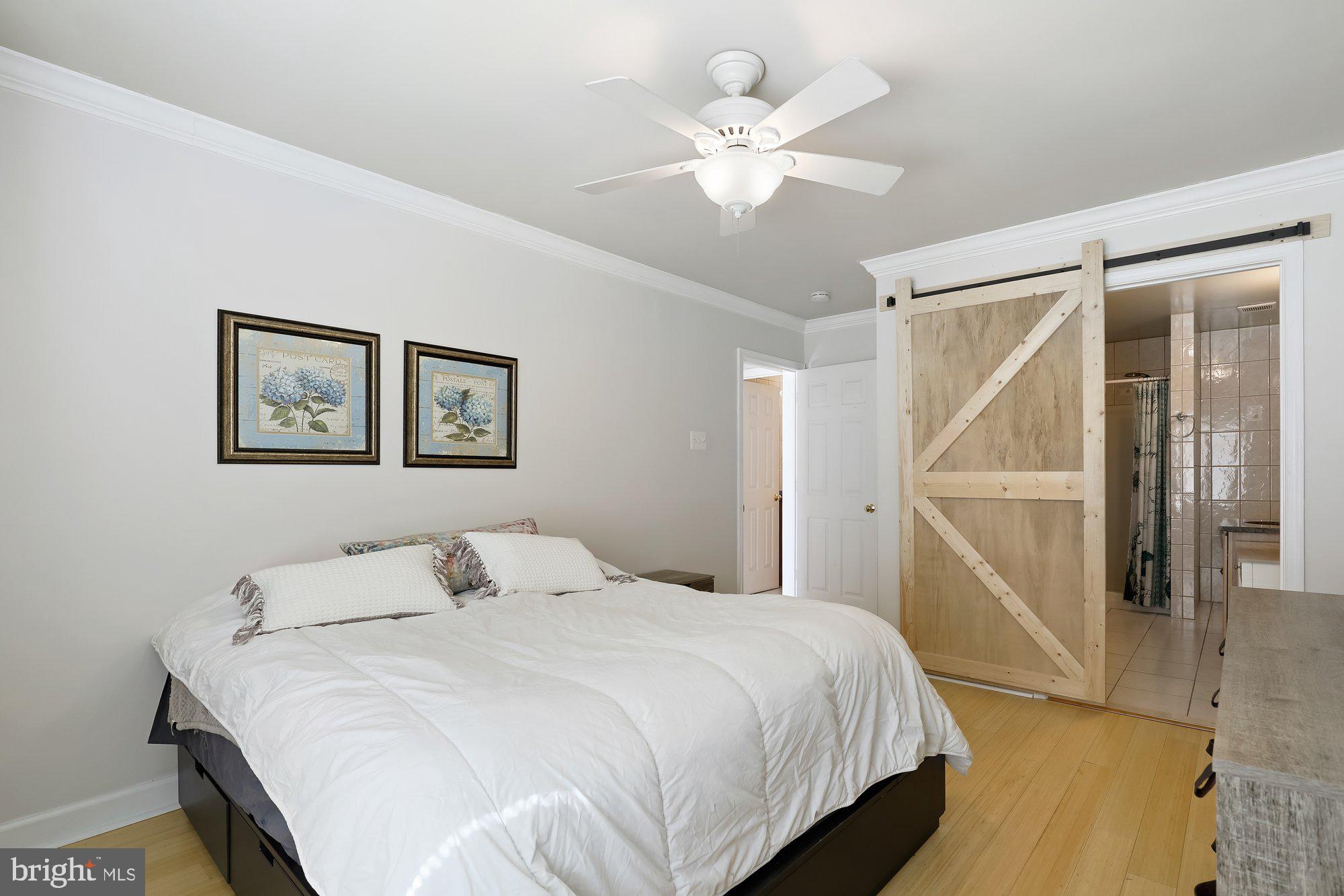 2570 Riva Road, Unit 6C Annapolis, MD 21401 - Photo 17 of 27 Check out the "barn" doors to the private bath!