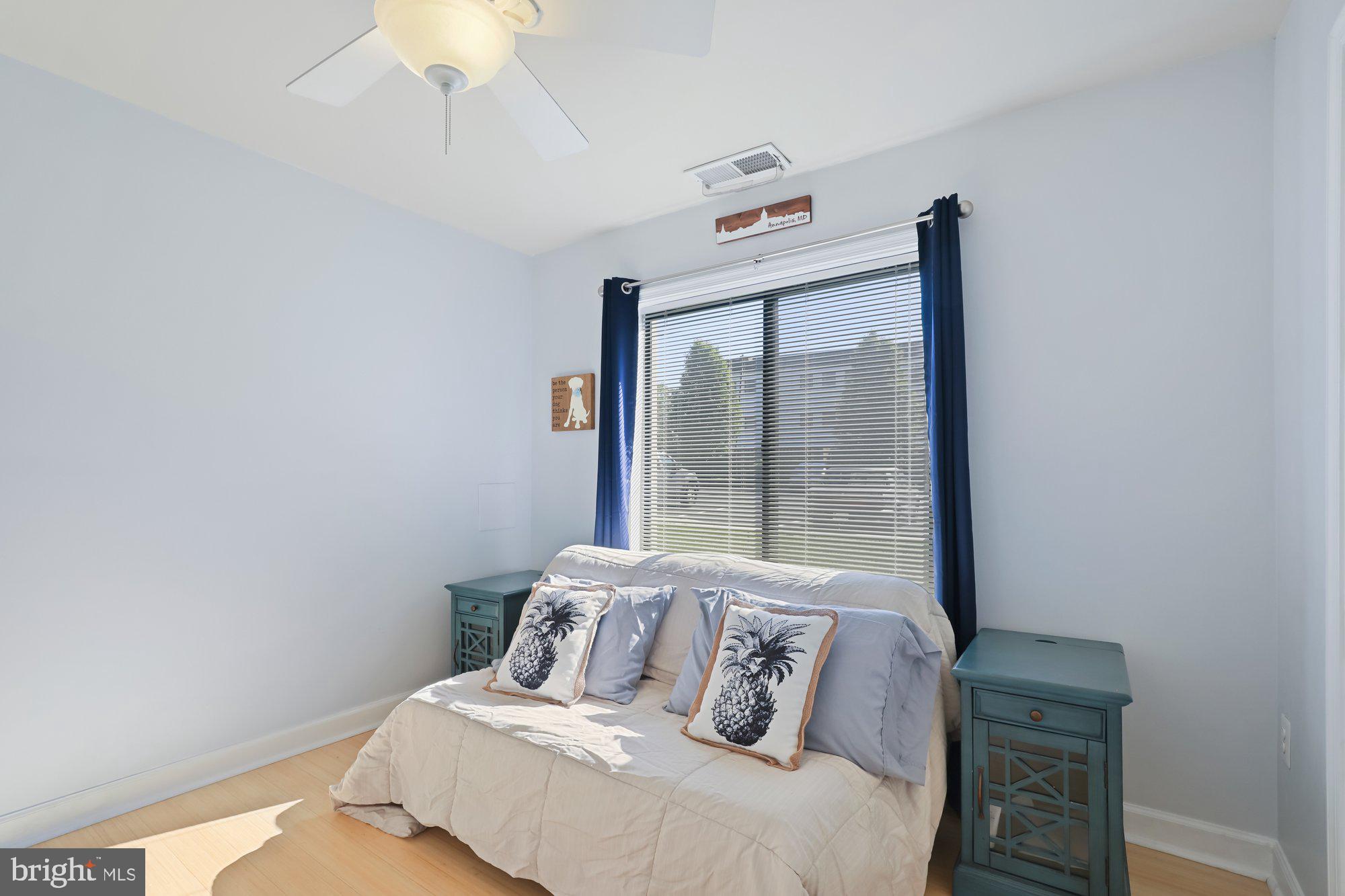 2570 Riva Road, Unit 6C Annapolis, MD 21401 - Photo 22 of 27 Second bedroom with ceiling fan and crown molding