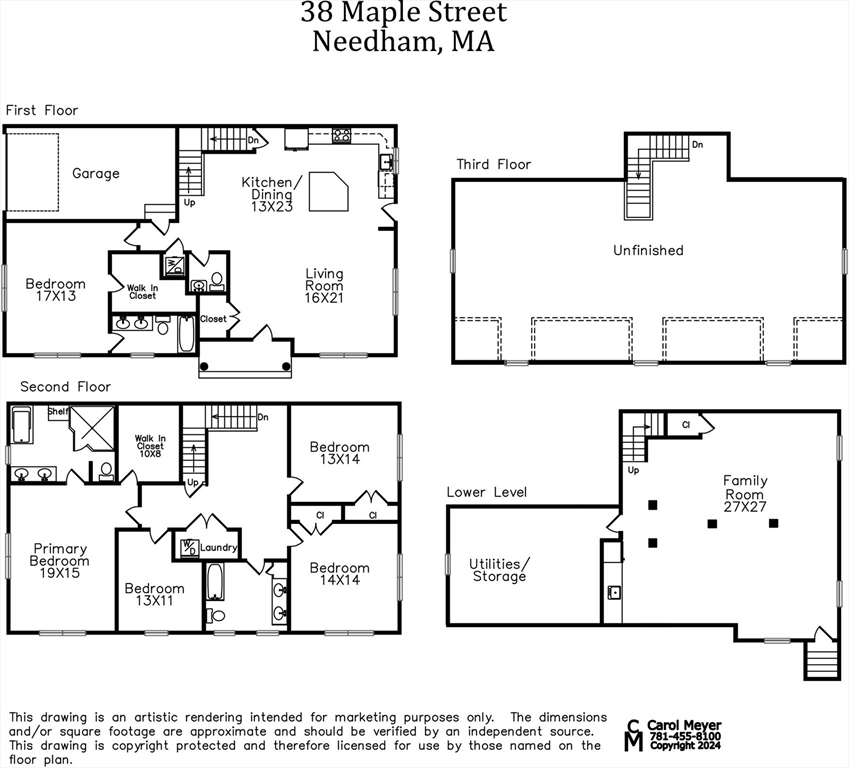38 Maple Street, Unit 38 Needham, MA 02492 - Photo 14 of 14 a black and white photo of a white and white photo