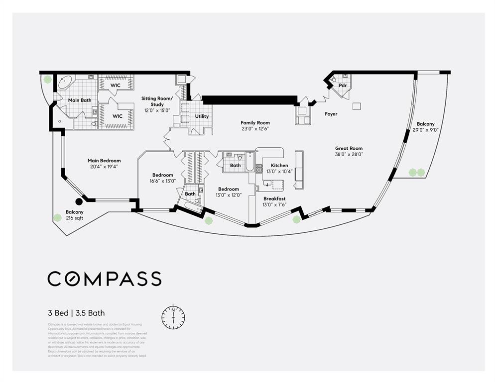 111 Southeast 8th Avenue, Unit PH1701 Fort Lauderdale, FL 33301 - Photo 33 of 33 Floor Plan