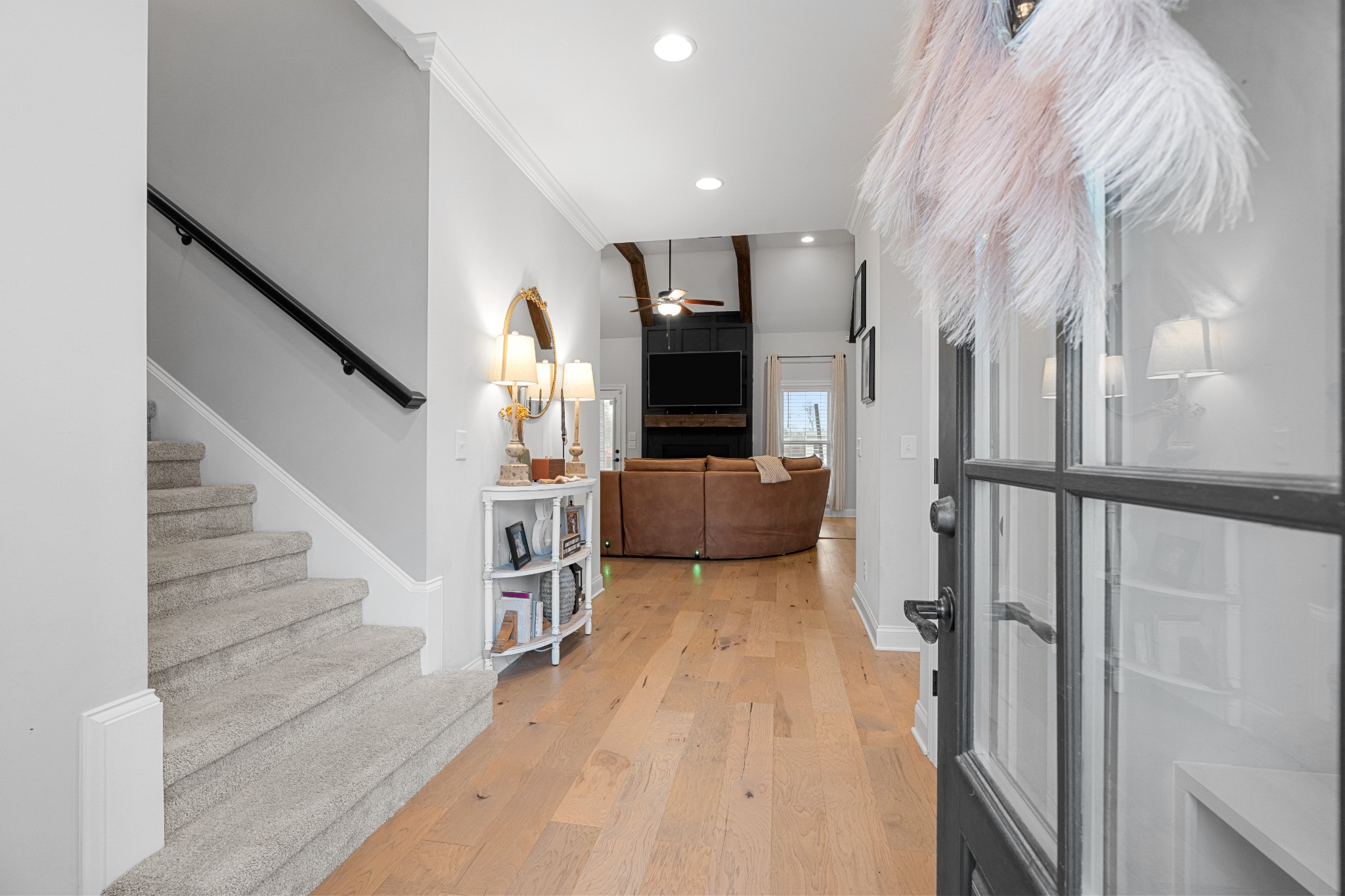 111 Flat Woods Road Lebanon, TN 37090 - Photo 3 of 60 a view of entryway with livingroom and wooden floor