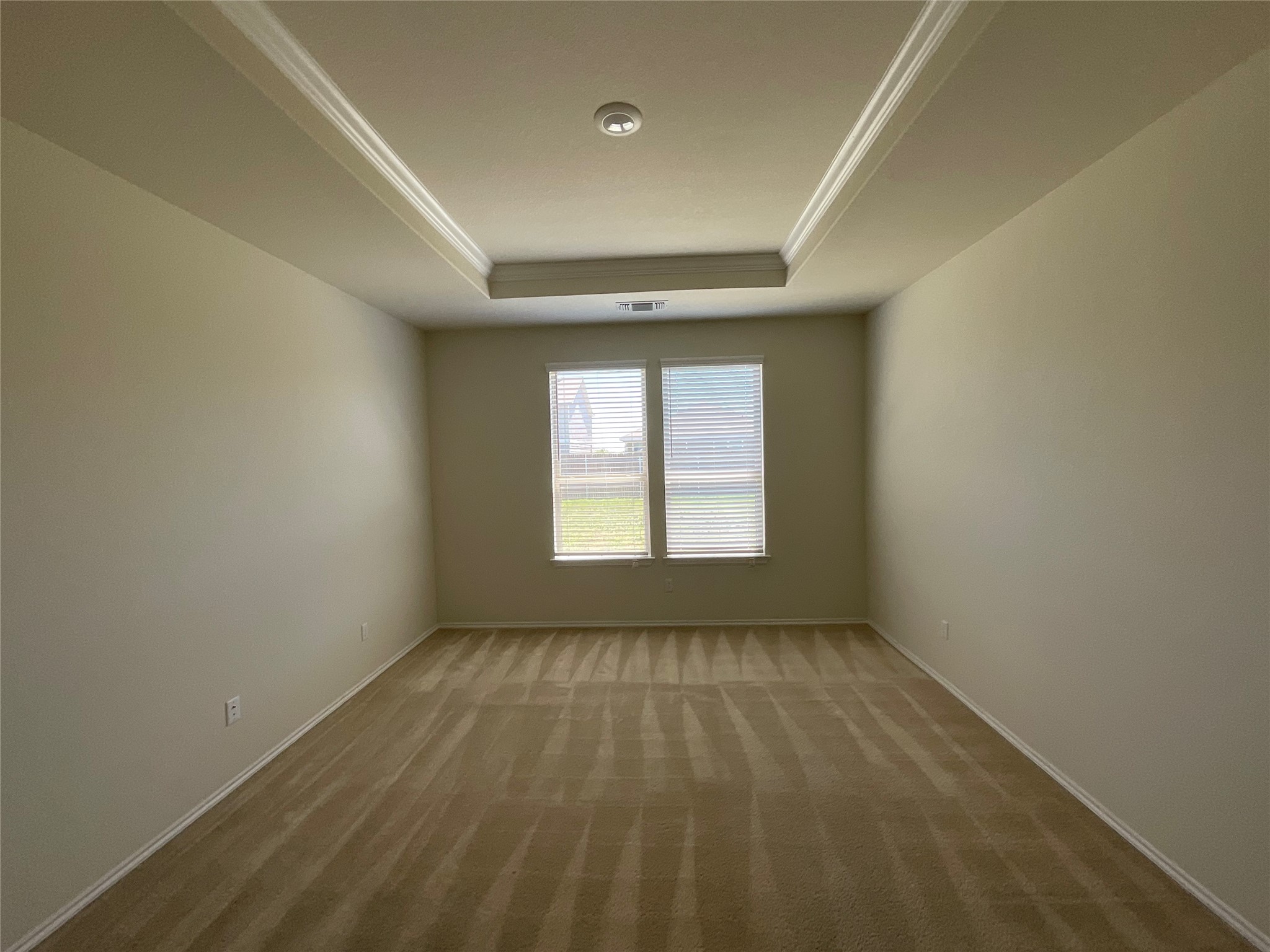 3451 Mayfield Ranch Boulevard, Unit 311 Round Rock, TX 78681 - Photo 11 of 29 Unfurnished room with carpet and crown molding