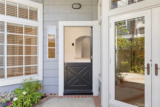 a view of front door of house