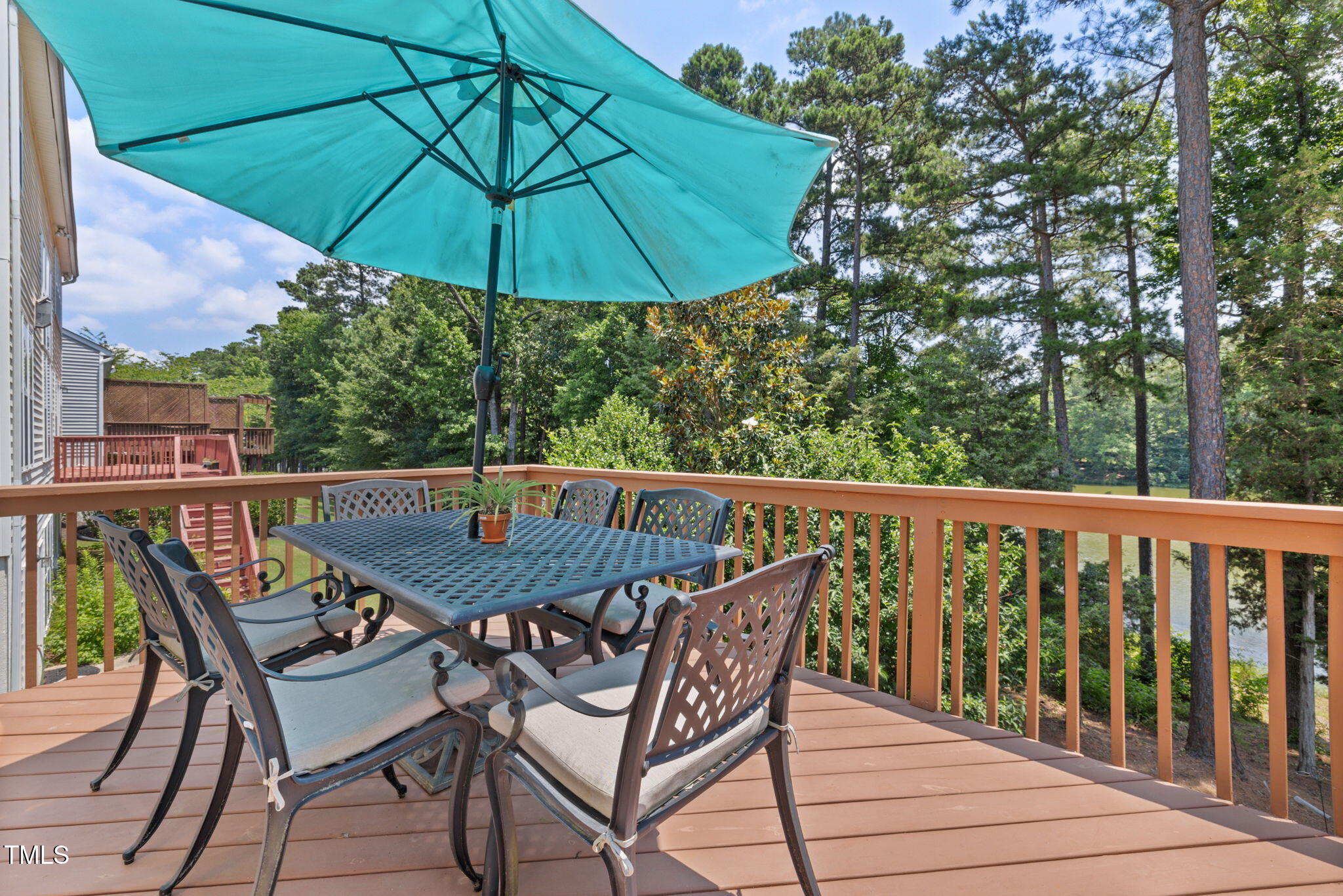 8106 Sommerwell Street Raleigh, NC 27613 - Photo 18 of 61 Upper Deck overlooking water