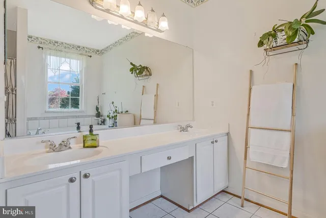 a bathroom with a sink a mirror and a shower