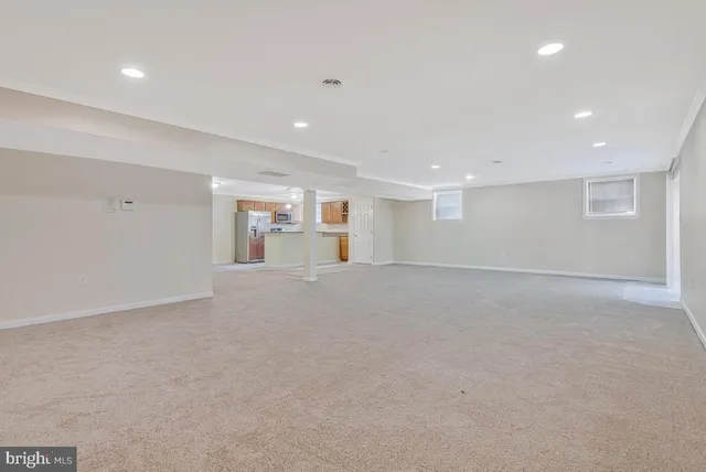 a view of an empty room