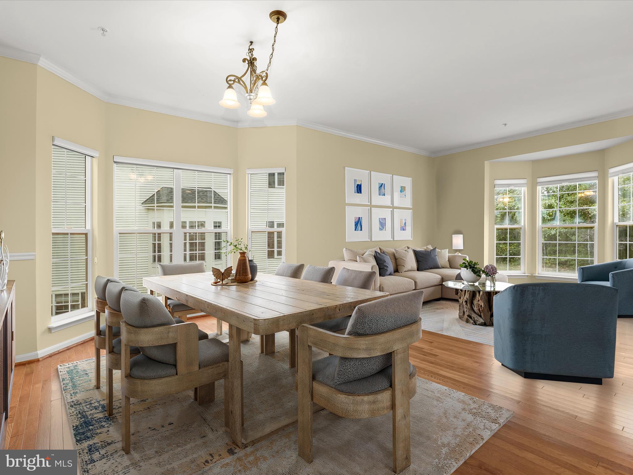 2614 Streamview Drive Odenton, MD 21113 - Photo 3 of 52 a view of a dining room with furniture window and wooden floor