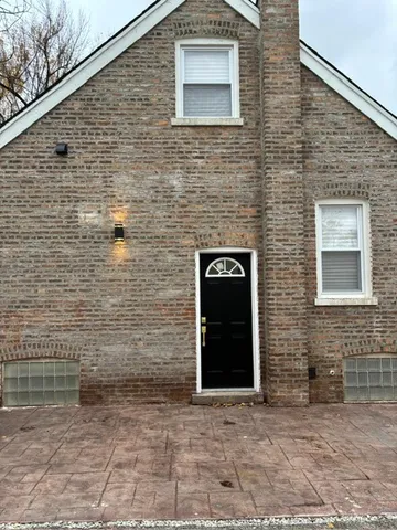 a view of front door of house