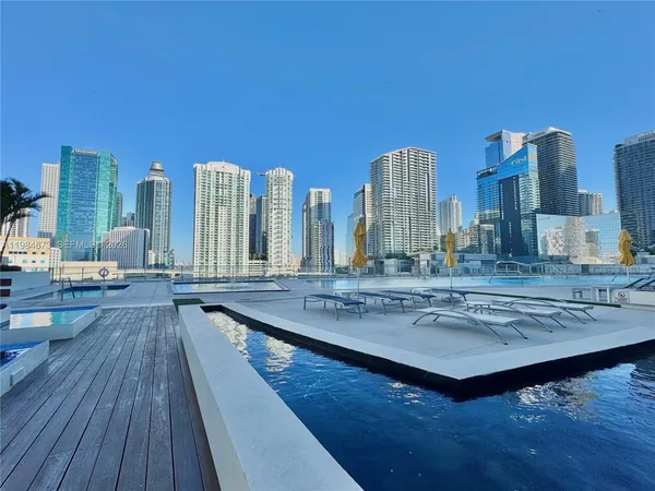 a view of pool with outdoor space