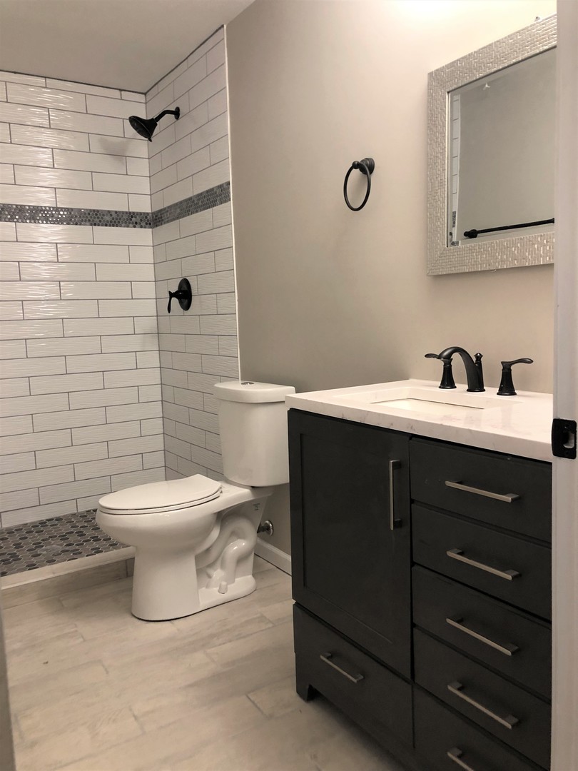 13315 Blakely Drive Plainfield, IL 60585 - Photo 17 of 20 a bathroom with a sink a toilet and shower