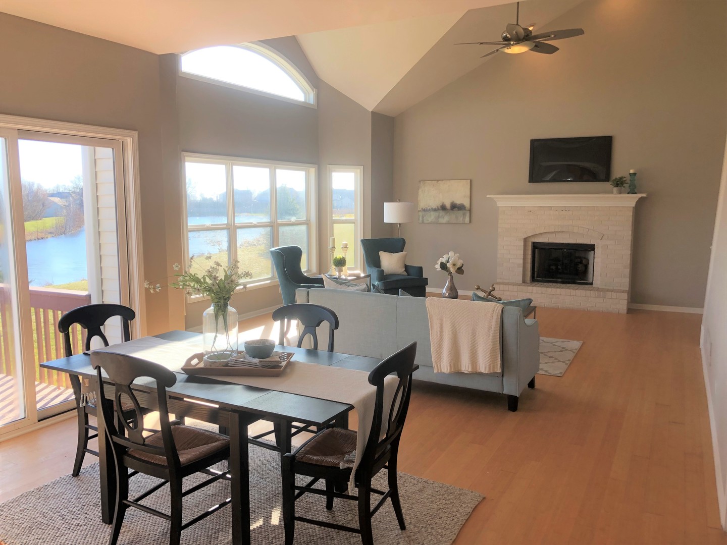 13315 Blakely Drive Plainfield, IL 60585 - Photo 6 of 20 a view of a dining room with furniture window and outside view