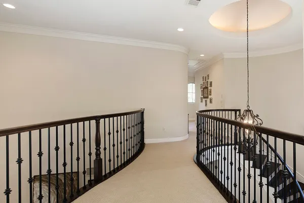 a view of hallway with bedroom