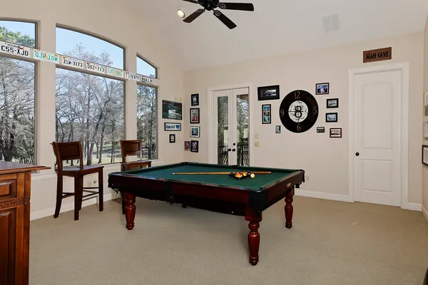 a room with furniture and a window