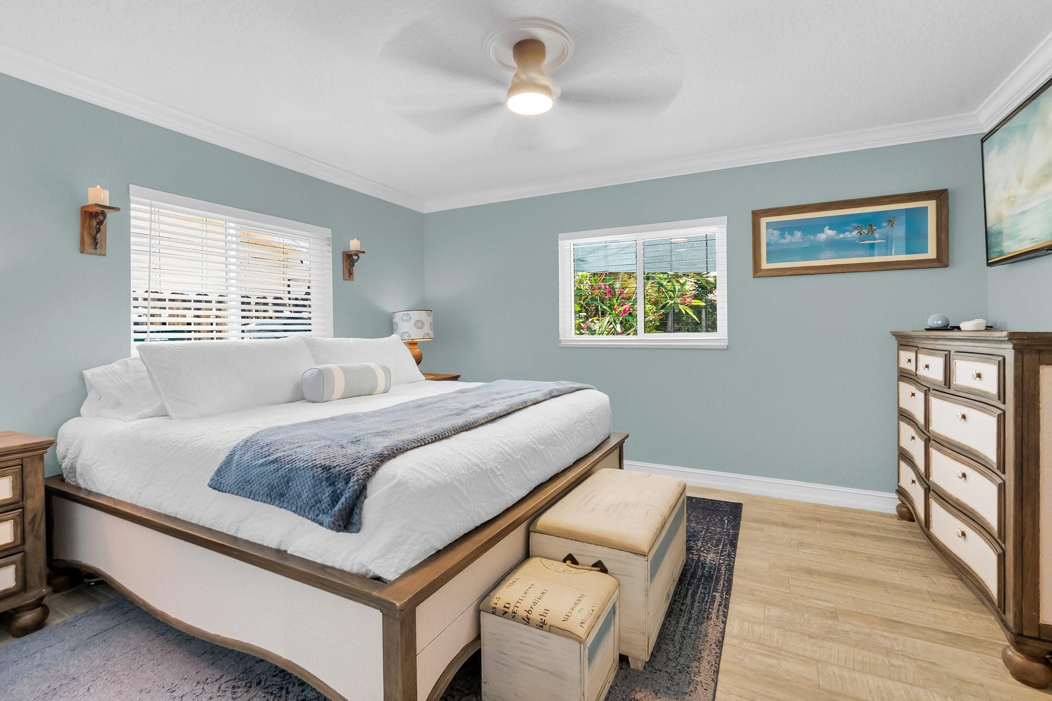 548 Northwest 55th Street Boca Raton, FL 33487 - Photo 18 of 33 a bedroom with a bed and a window