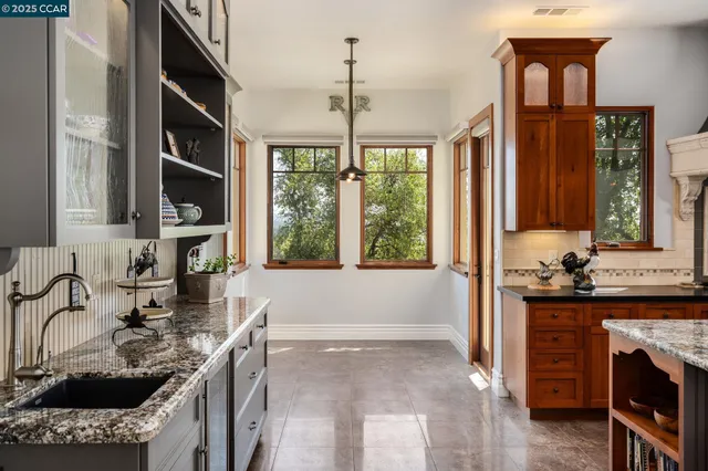 a view of a lake with a mountain view