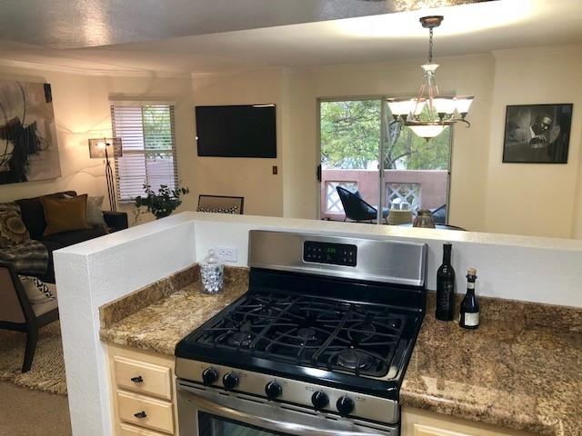 Kitchen open to Dining and LR