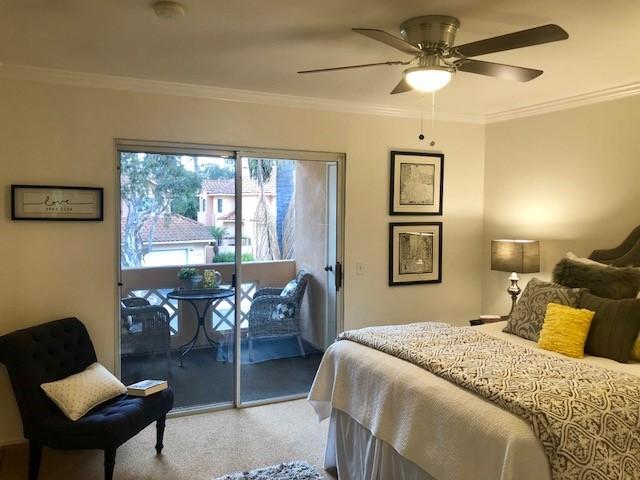 Bedroom 1 and slider to Balcony