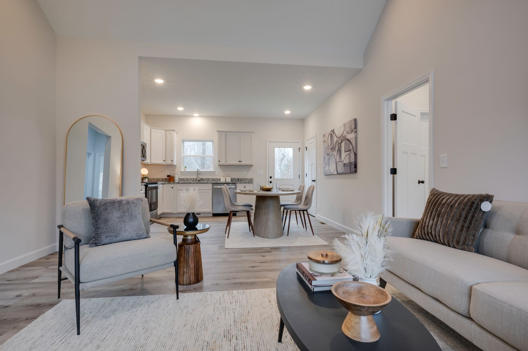 57 Truform Way Dickson, TN 37055 - Photo 4 of 29 a living room with furniture and kitchen view