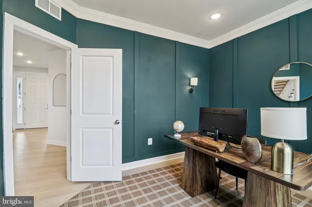 a bedroom with a bed and a closet