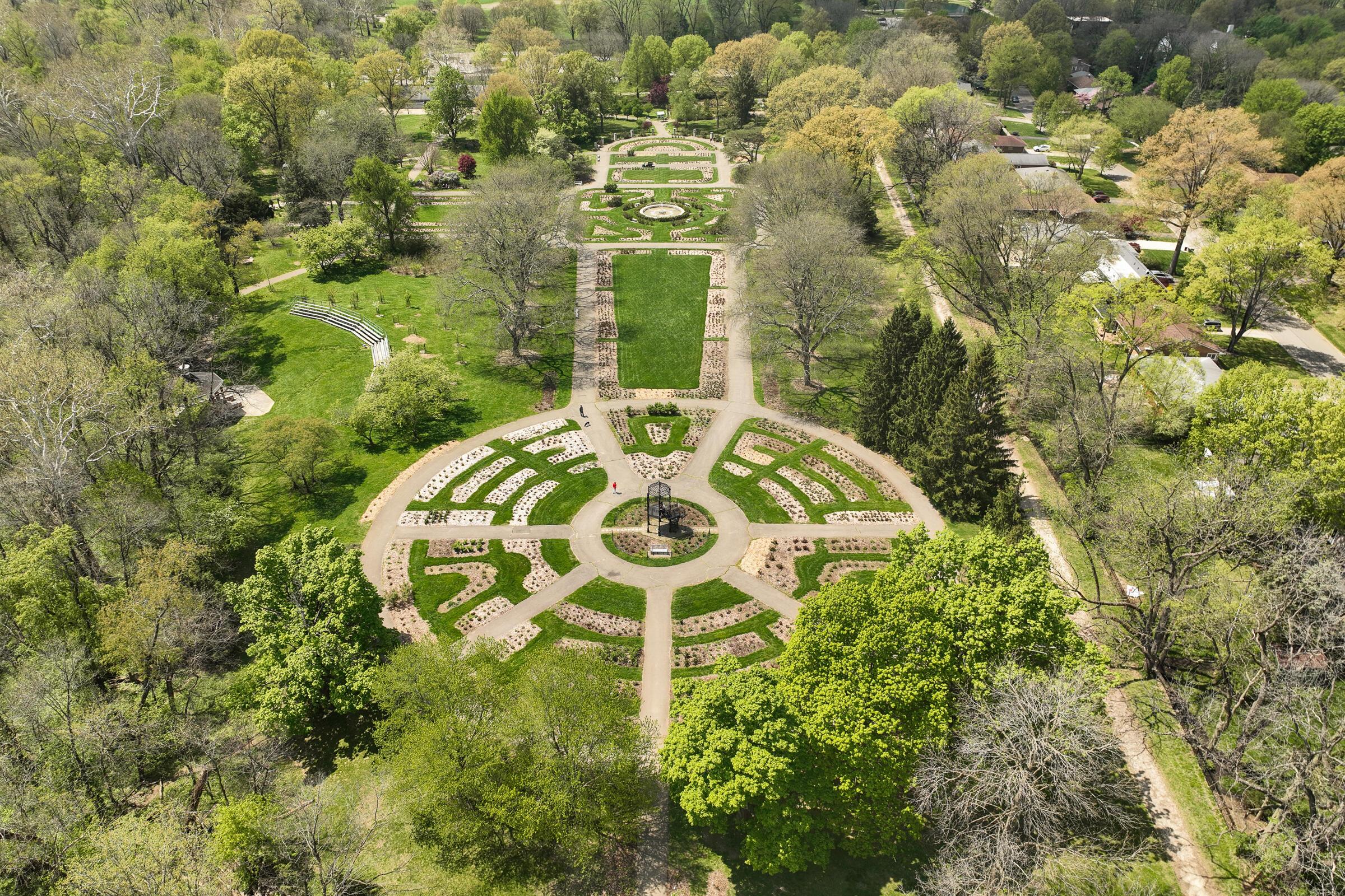 117 Chatham Road Columbus, OH 43214 - Photo 35 of 37 Aerial view of the Park of Roses in proximity to this home.