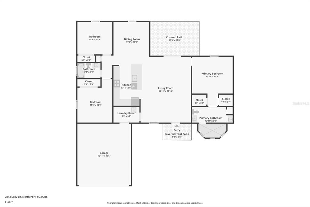1852 Rada Lane North Port, FL 34288 - Photo 29 of 29 a picture of a floor plan