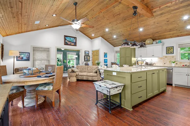 a room with furniture and a window