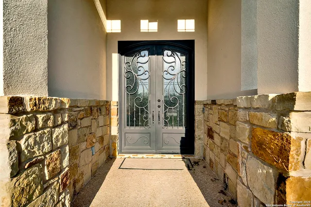 a view of front door